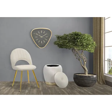 Krzesło FLEX Kremowe 52 48 78 cm Zestaw 2 szt.